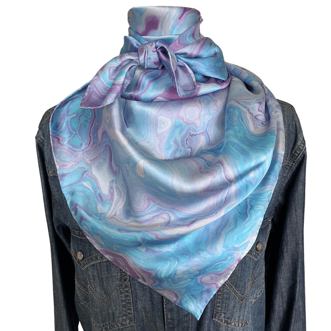purple and blue wild rag