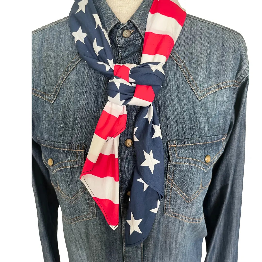 cowboy bandana usa flag american flag, dog bandana, american flag bandana