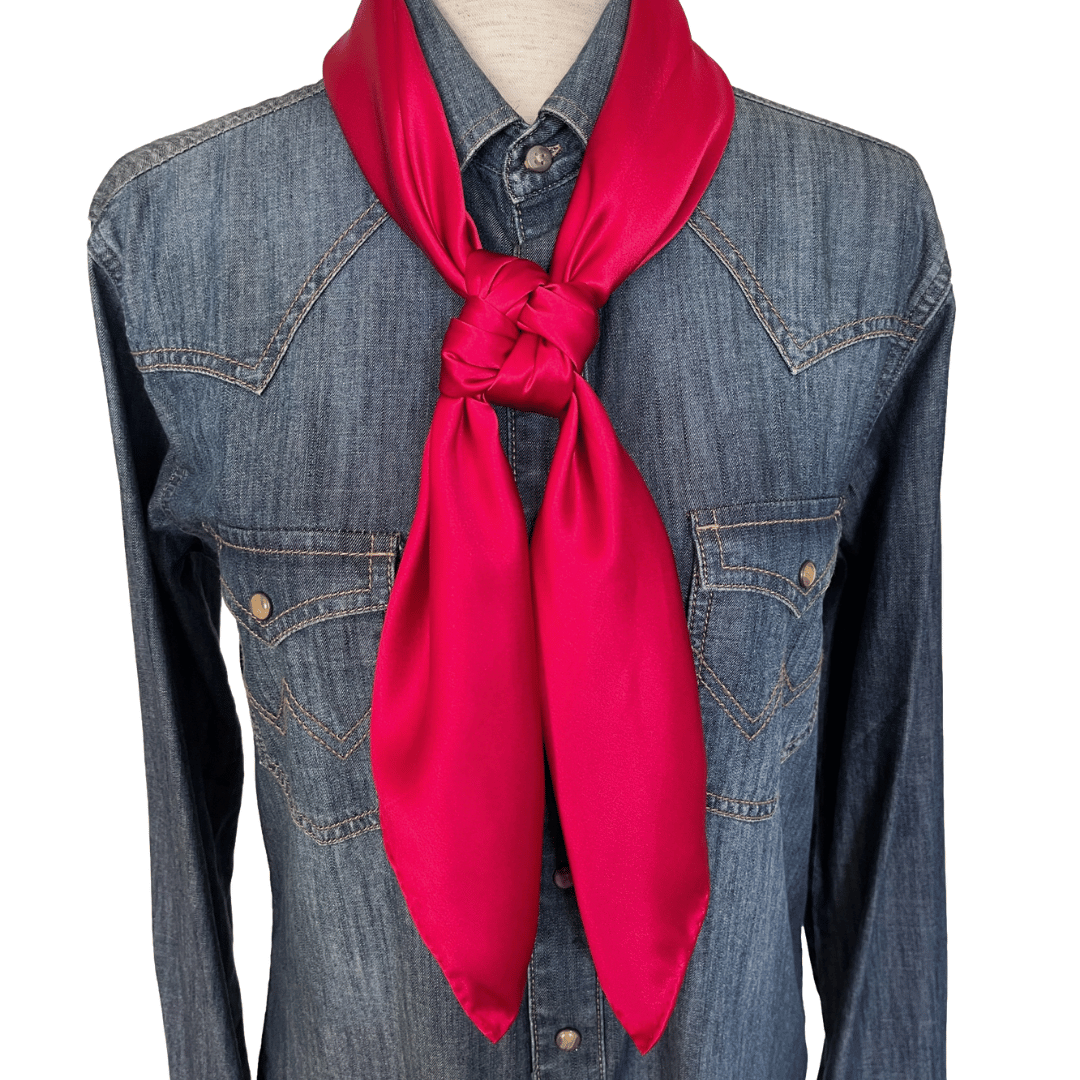 Rodeo Red Silk Wild Rag