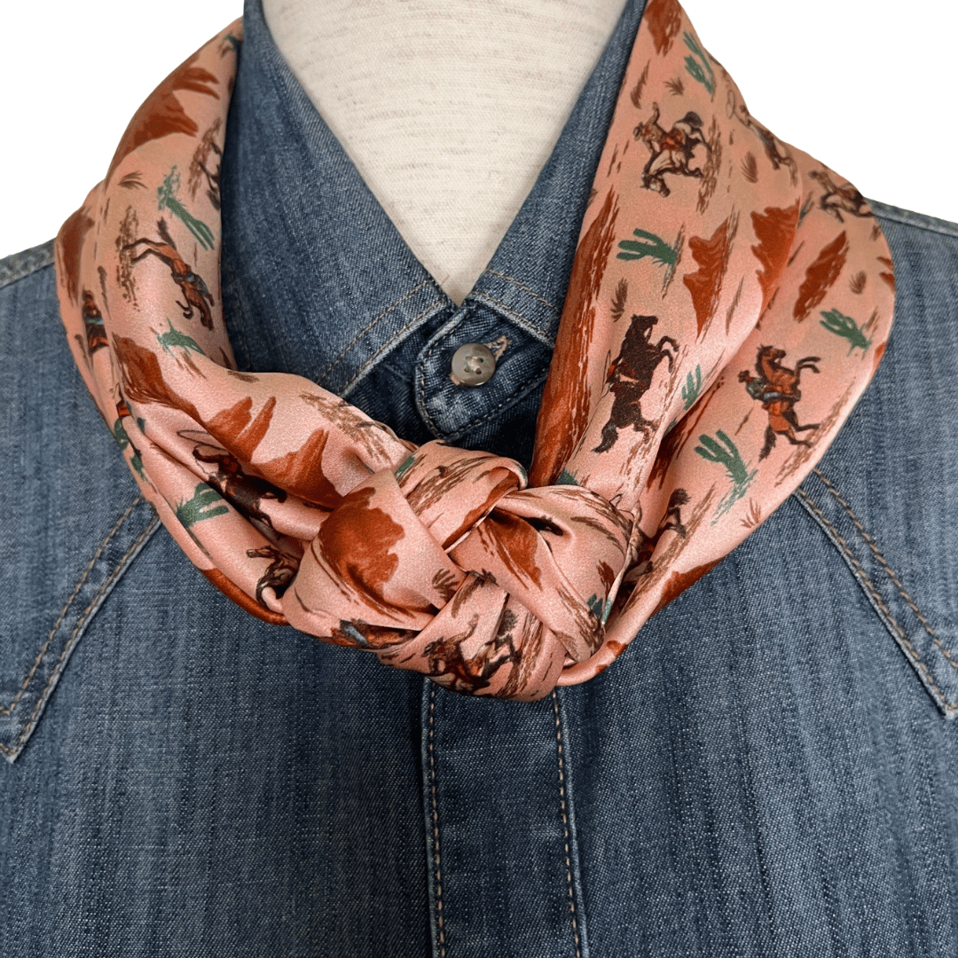 pink cowboy scarf