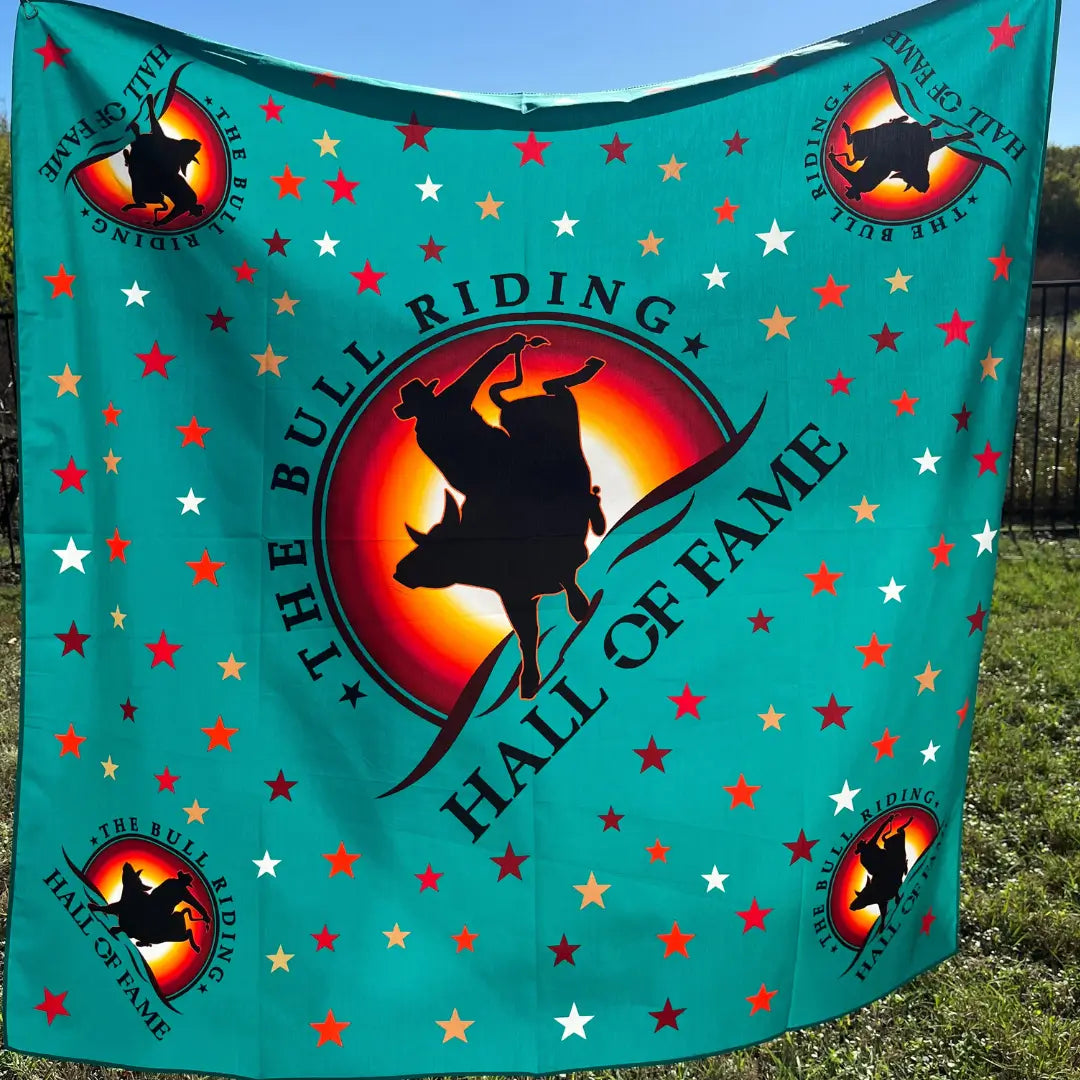 XL Bandana (Bull Riding Hall of Fame) Cotton Wild Rag