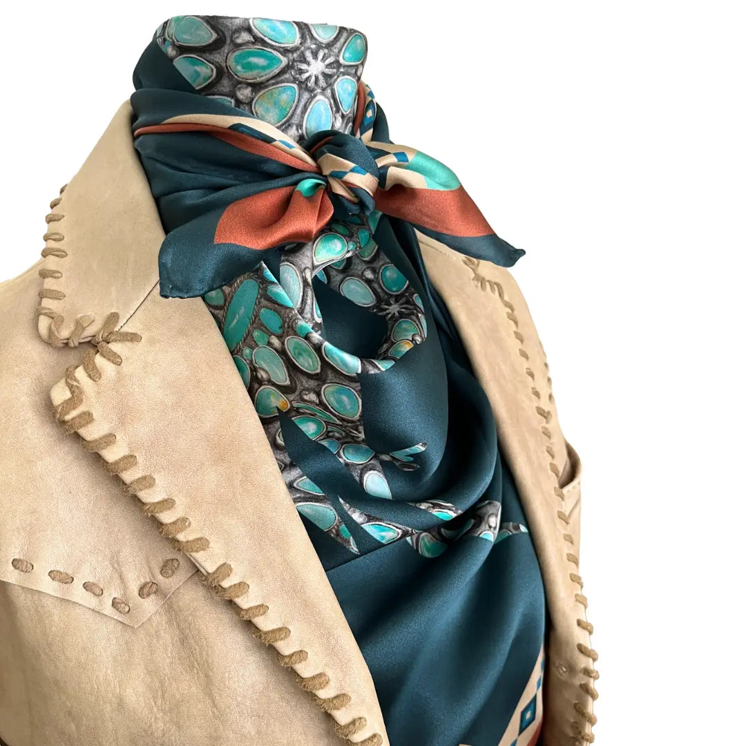 Cowtown Wild Rags - Extra Large XL Silk Scarves for Men and Women