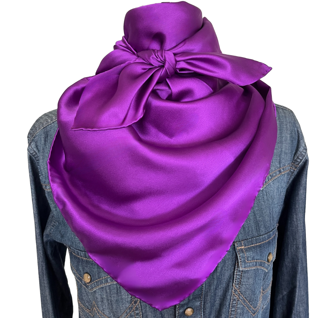 purple silk solid wild rags