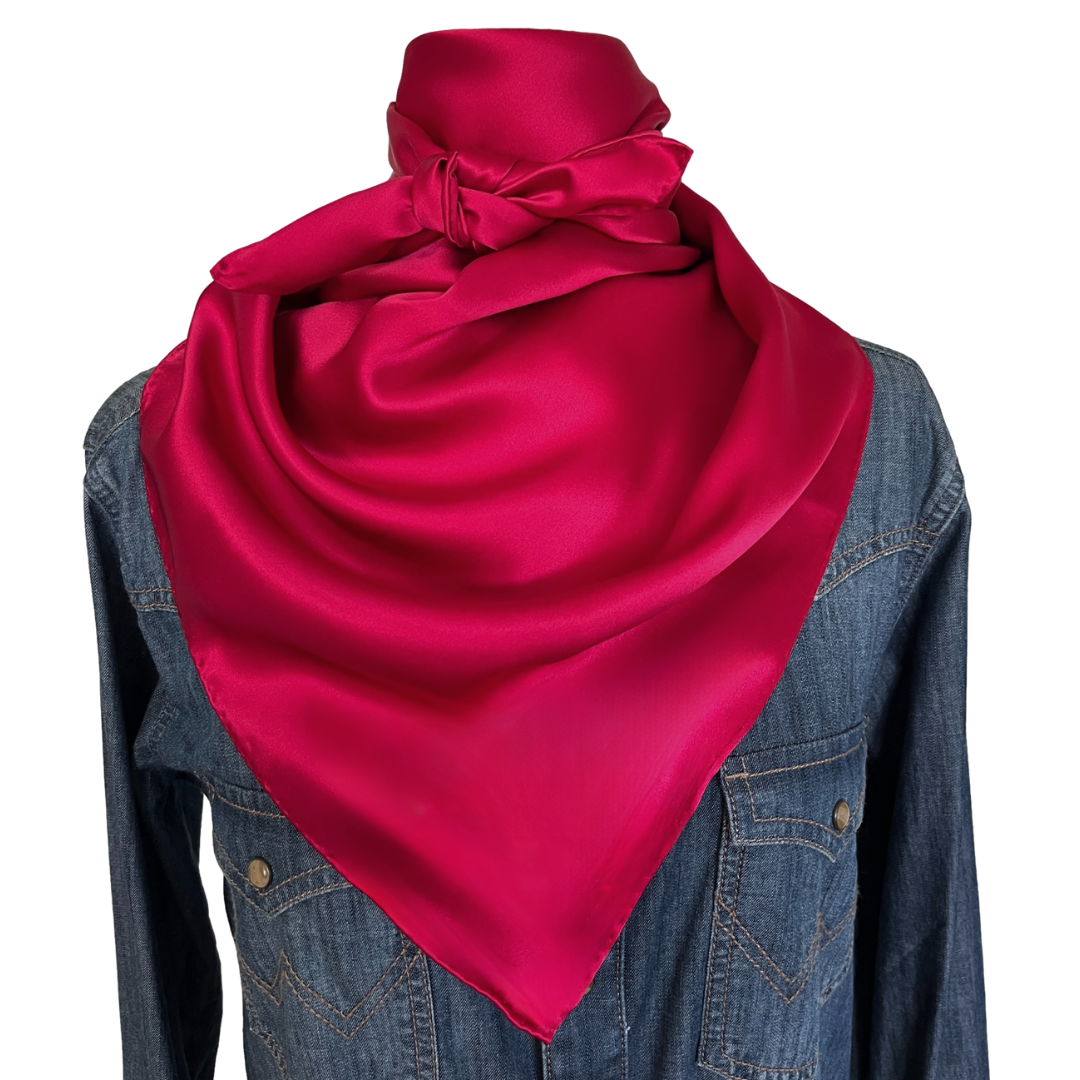 Rodeo Red Silk Wild Rag