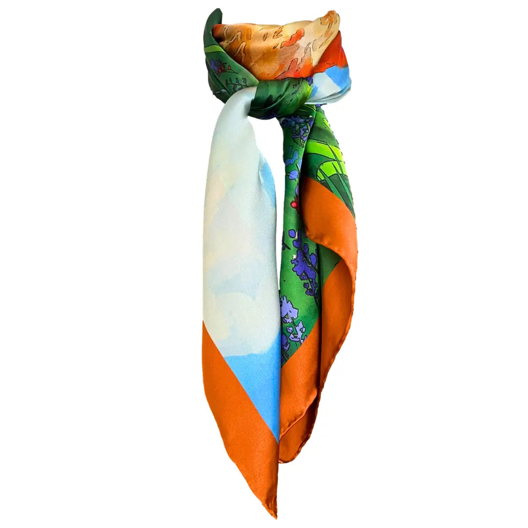 Longhorn silk scarf wild rag