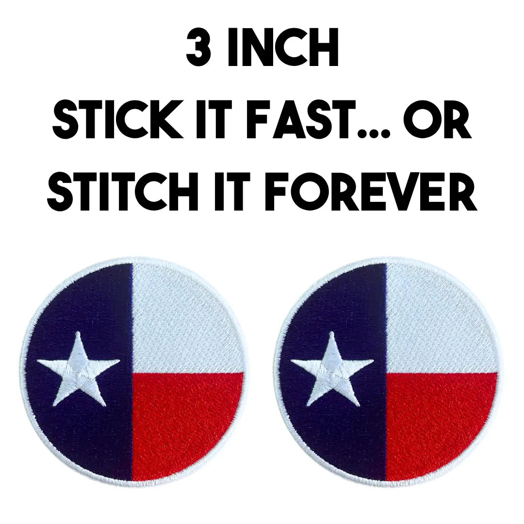 Lone Star Patch – Texas Flag Embroidered