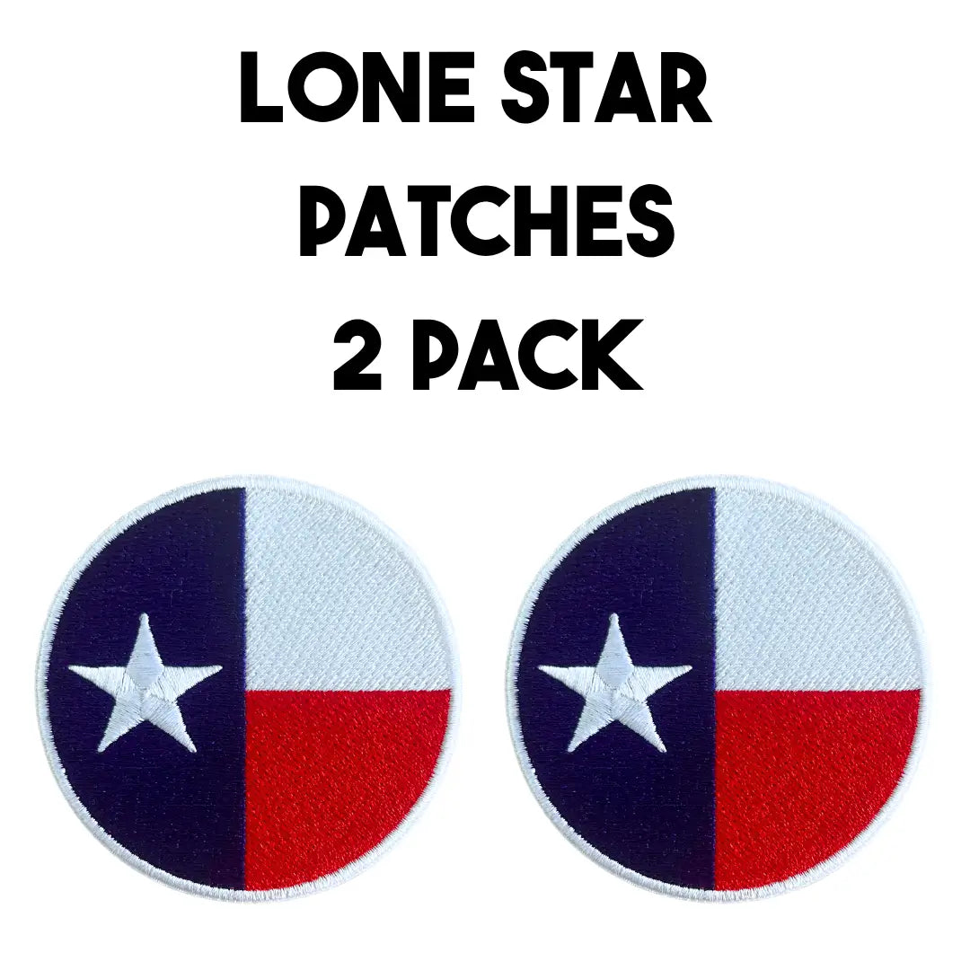 Lone Star Patch – Texas Flag Embroidered