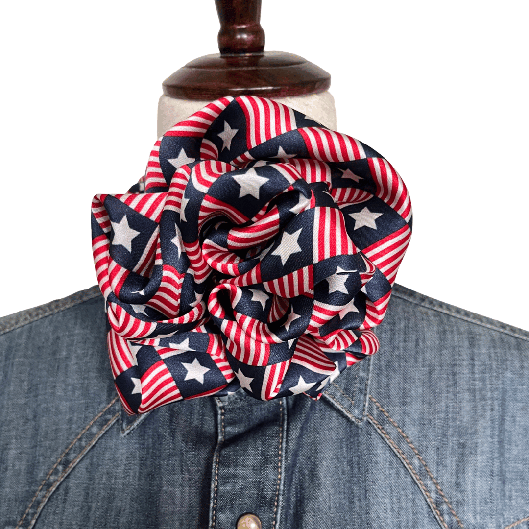 red white and blue patriotic wild rag