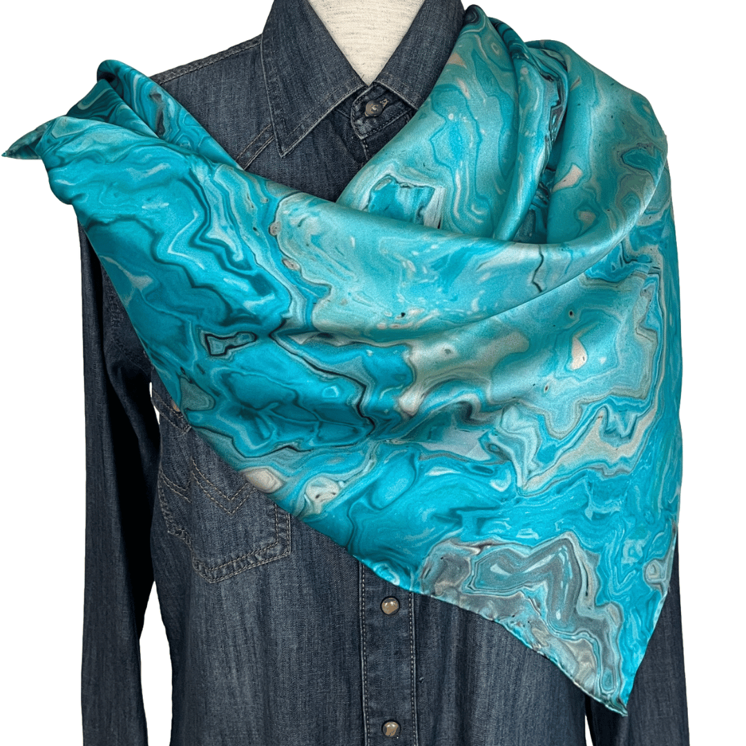 turquoise wild rag