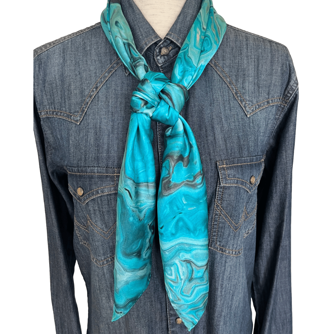turquoise wild rag