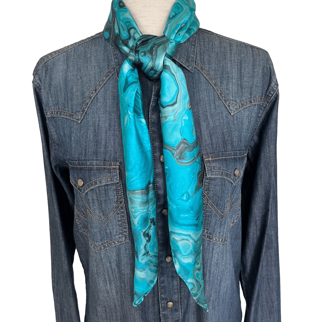 turquoise wild rag