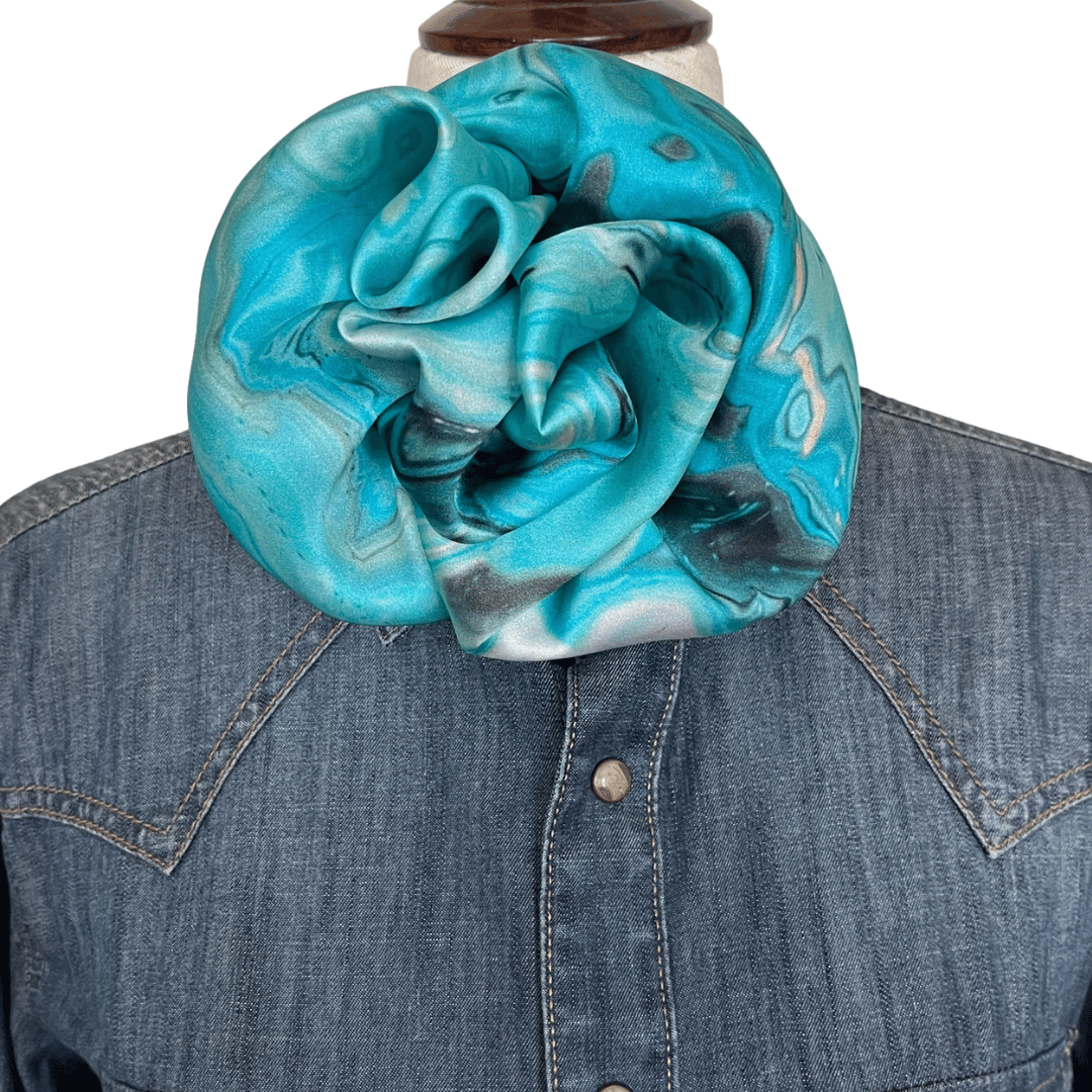 turquoise wild rag