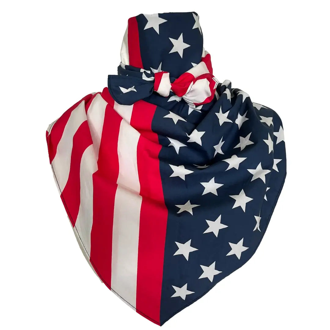 cowboy bandana usa flag american flag, dog bandana, american flag bandana