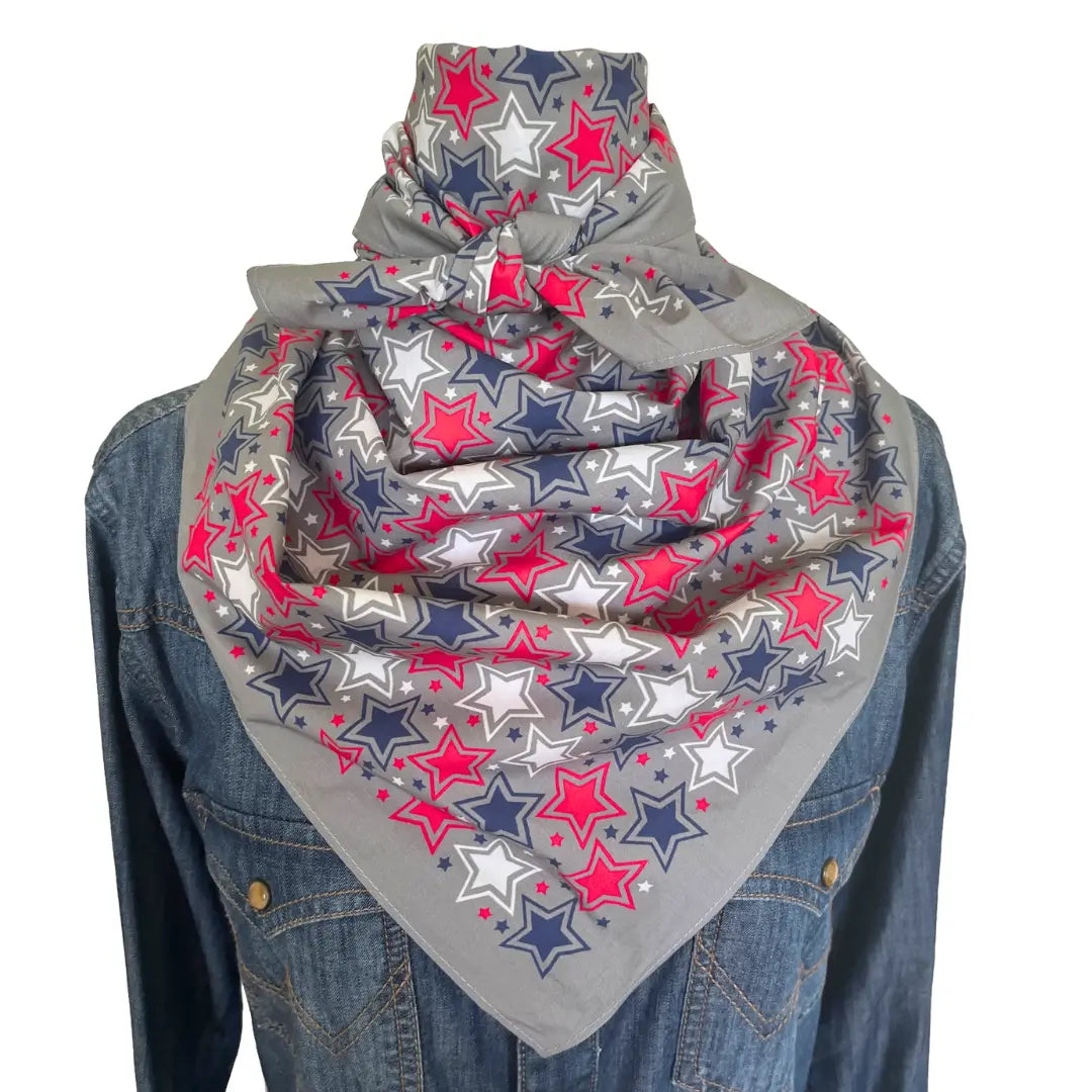 cowboy bandana patriot red white and blue stars, Texas bandana, dog bandana