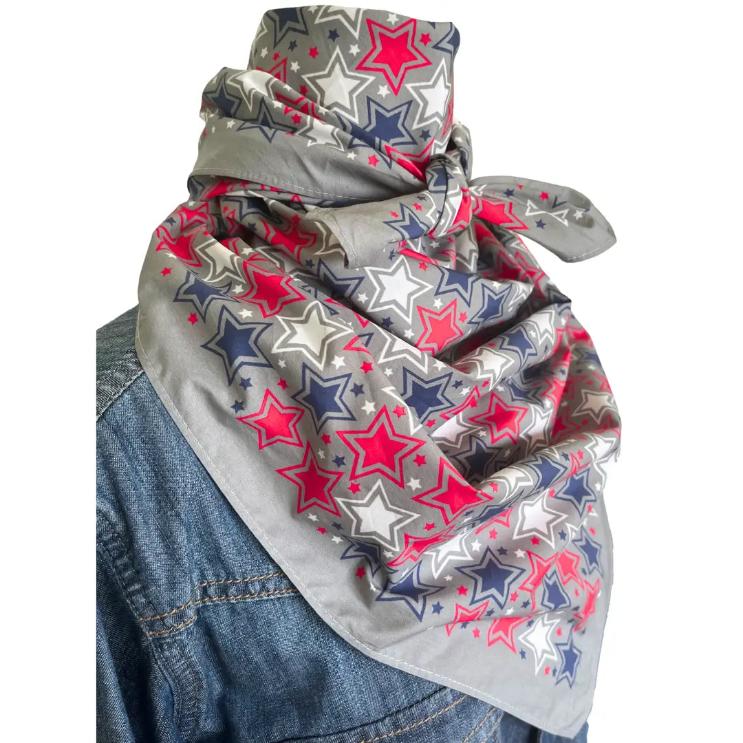 cowboy bandana patriot red white and blue stars, Texas bandana, dog bandana