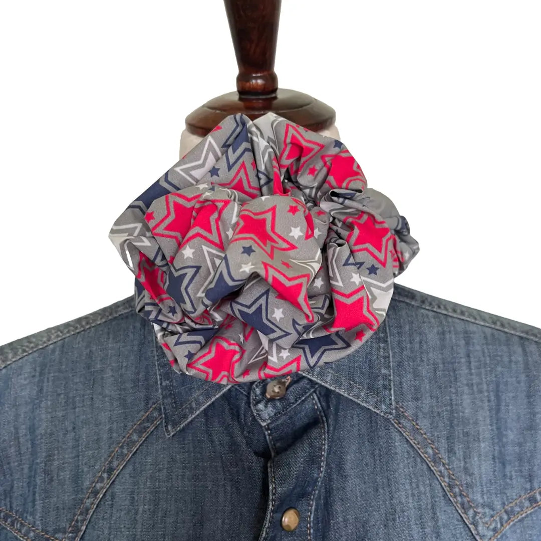 Cowboy Bandana 36&quot; (Oh My Stars) 100% Cotton