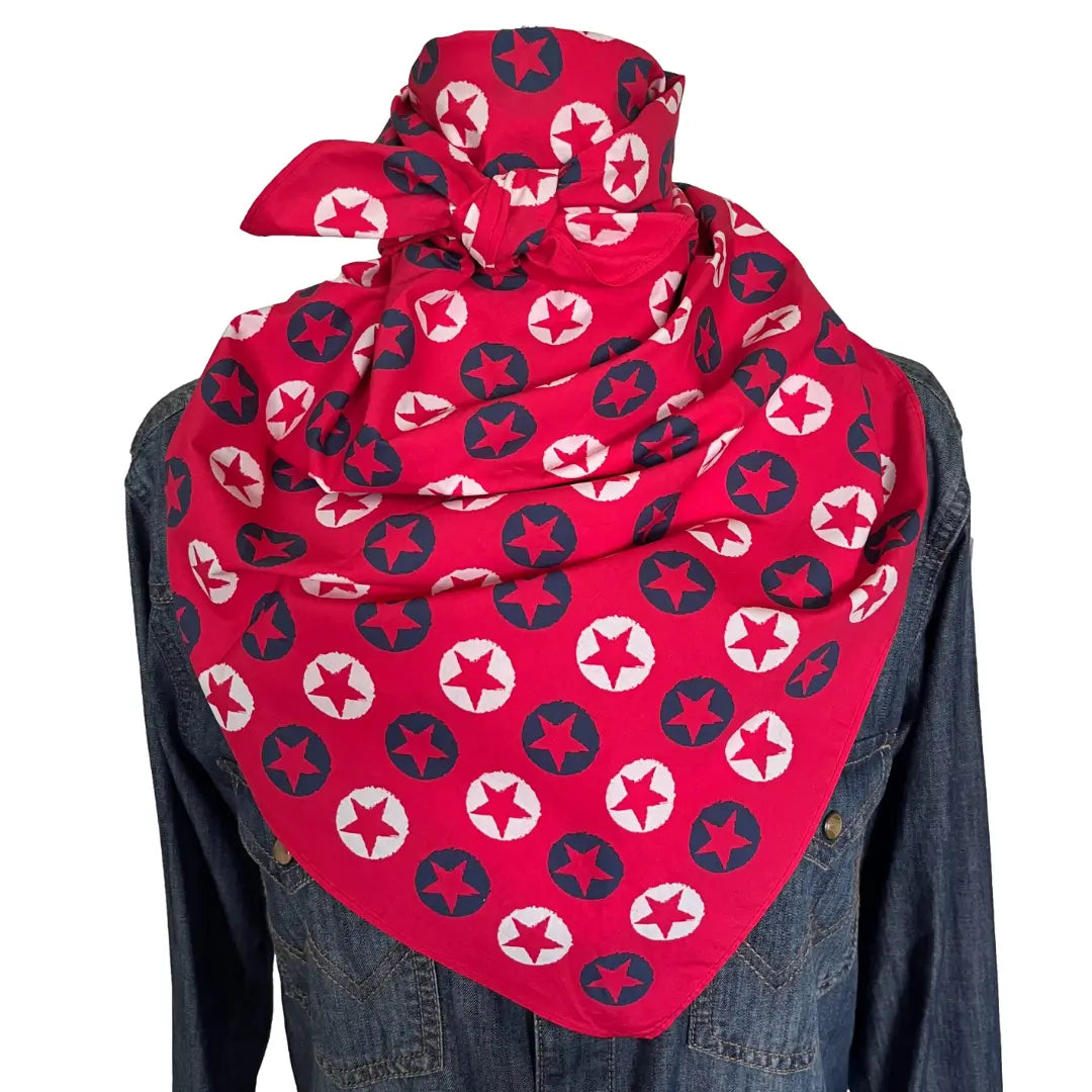 cowboy bandana patriot red white and blue stars, Texas bandana, dog bandana