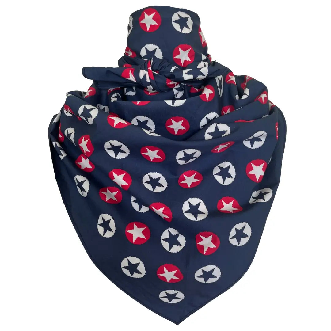 cowboy bandana patriot red white and blue stars, Texas bandana, dog bandana
