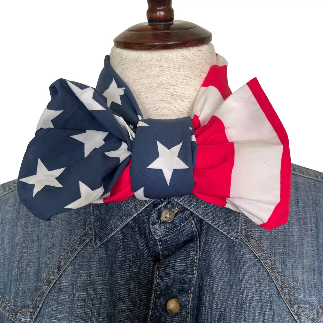 cowboy bandana usa flag american flag, dog bandana, american flag bandana