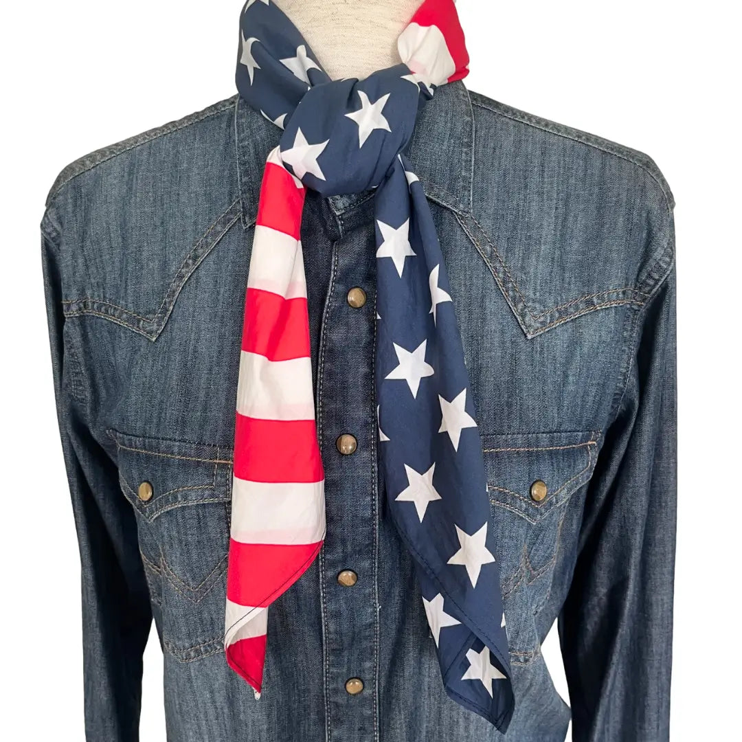 cowboy bandana usa flag american flag, dog bandana, american flag bandana