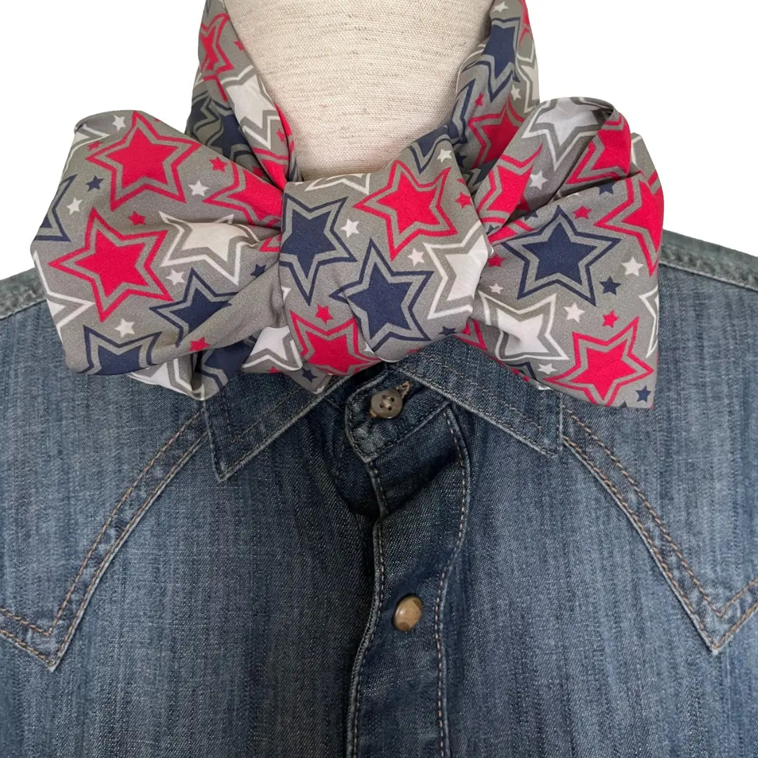 cowboy bandana patriot red white and blue stars, Texas bandana, dog bandana
