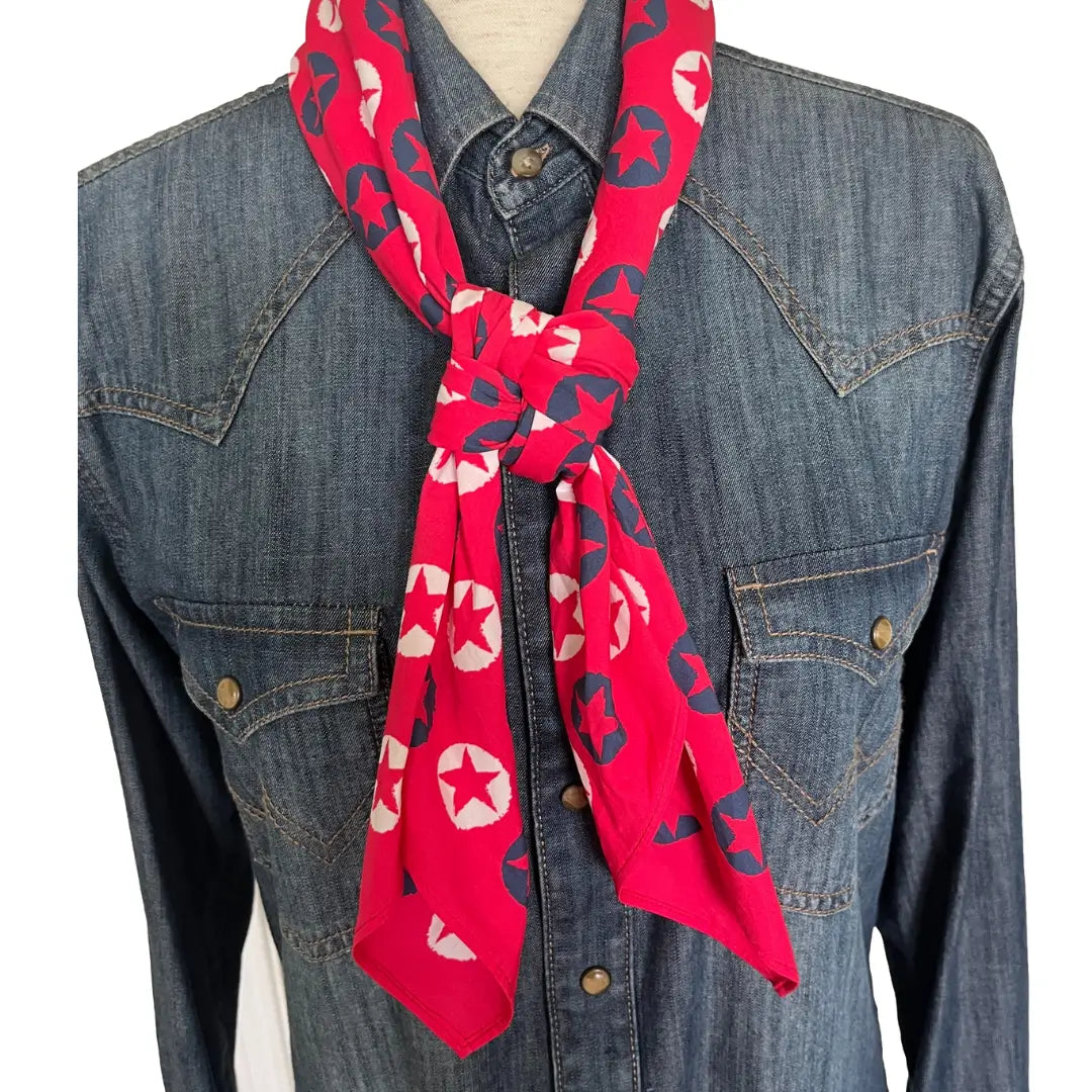 cowboy bandana patriot red white and blue stars, Texas bandana, dog bandana