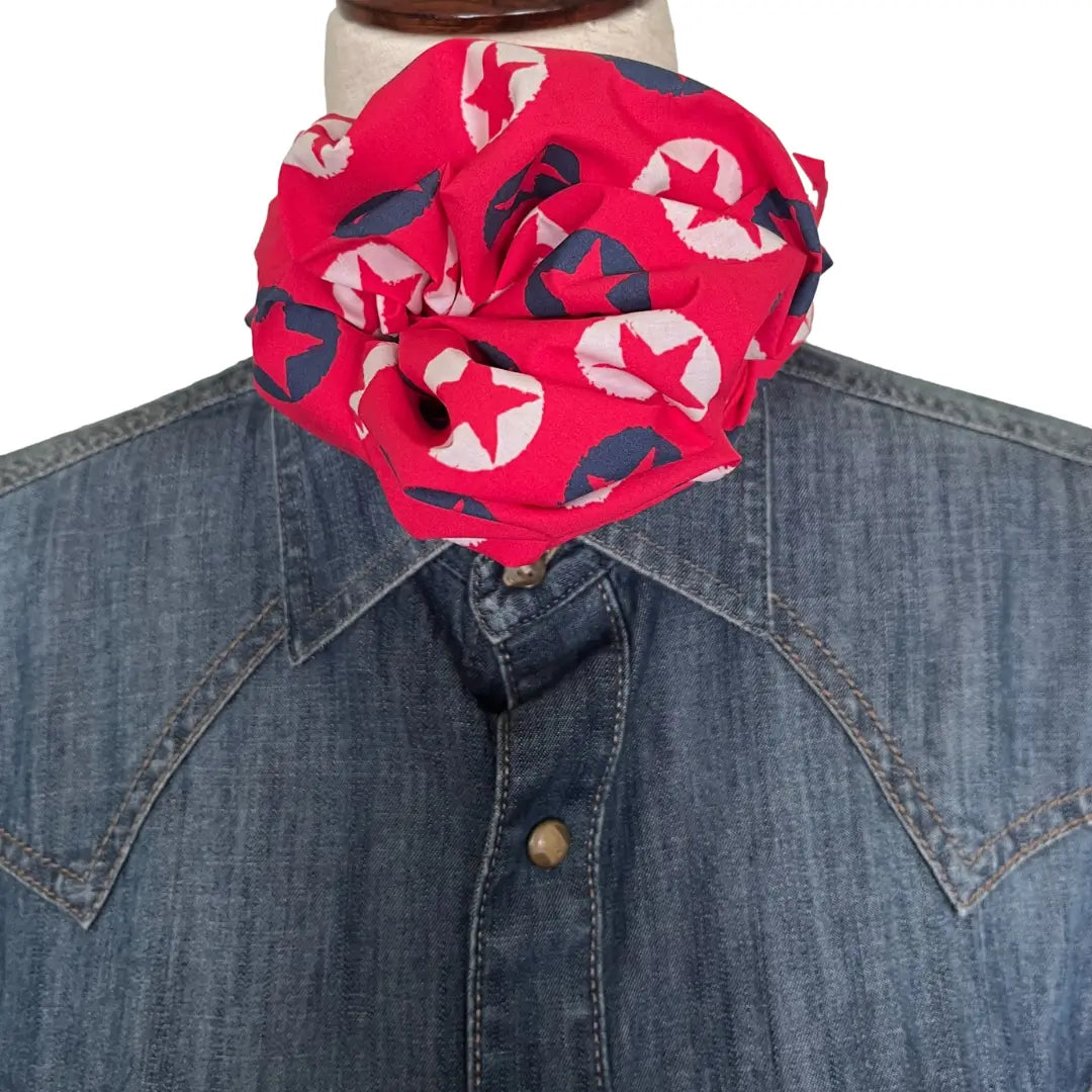 cowboy bandana patriot red white and blue stars, Texas bandana, dog bandana