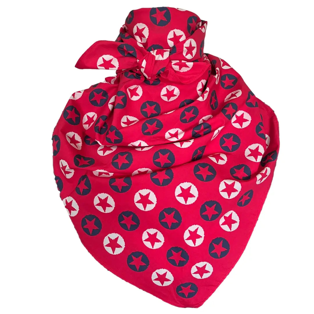 cowboy bandana patriot red white and blue stars, Texas bandana, dog bandana