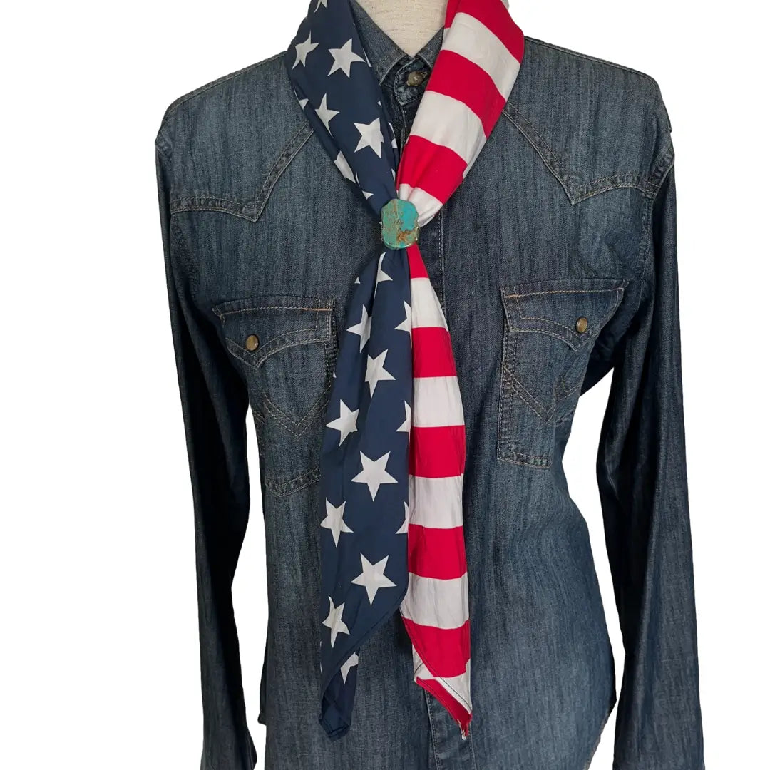 cowboy bandana usa flag american flag, dog bandana, american flag bandana