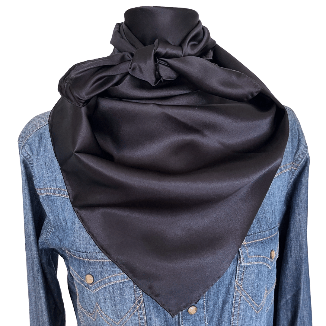 black silk wild rag