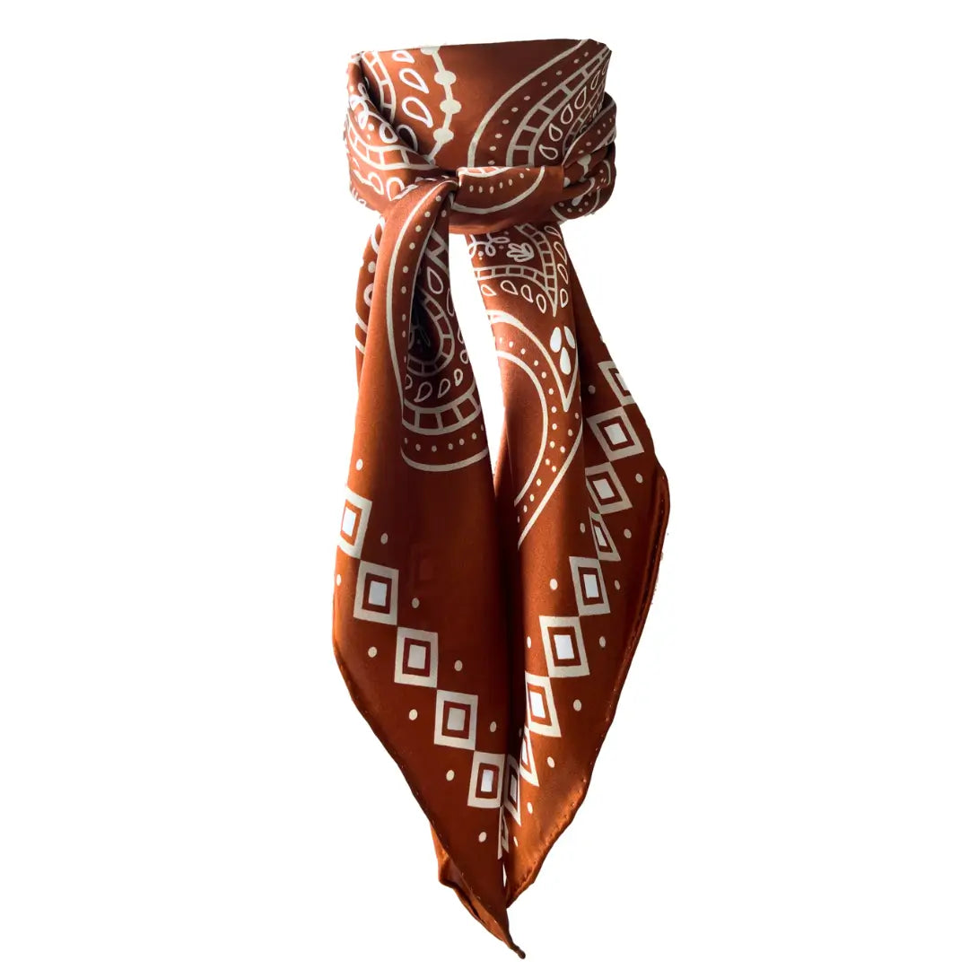 Paisley (Cookie) Sienna Wild Rag Silk Scarf