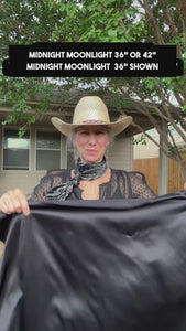 19mm black western silk scarf