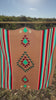 Video of a Cowtown Wild Rags soft brown serape silk scarf with turquoise, maroon, and coral.