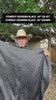 Black Western scarf for men and women - small print wild rag
