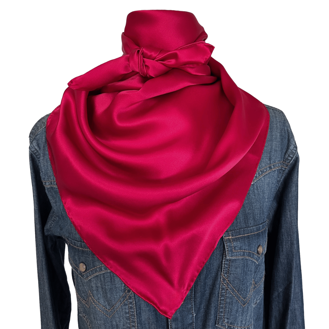 Rodeo Red Silk Wild Rag