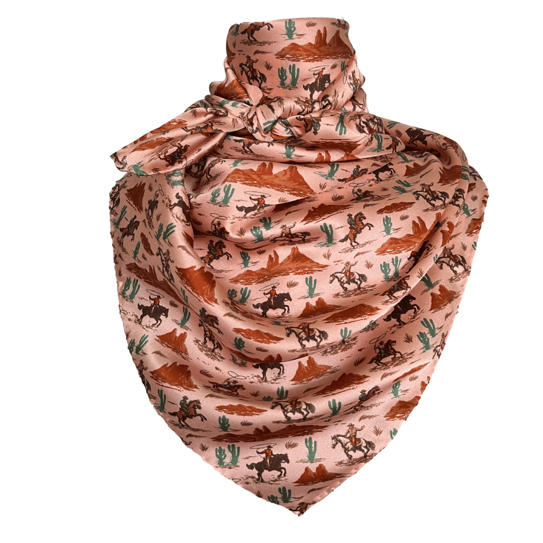  rose gold cowboy scarf